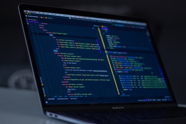 Full-stack web developer coding modern frontend and backend architectures